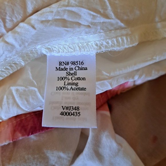 Coldwater Creek cotton printed floral, lined skirt. Size 1X - Picture 6 of 6